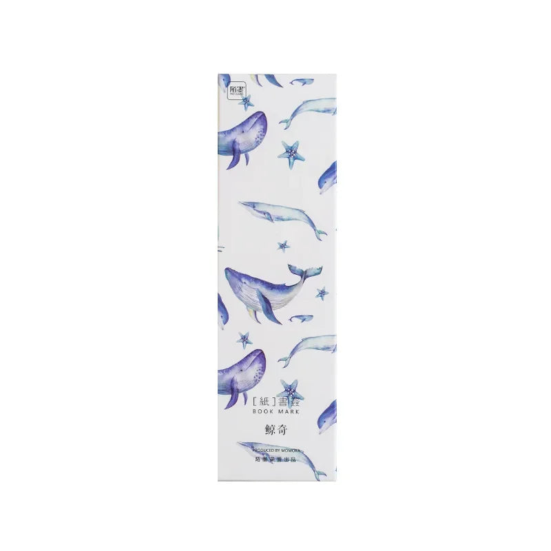 Marque page baleines en papier-1