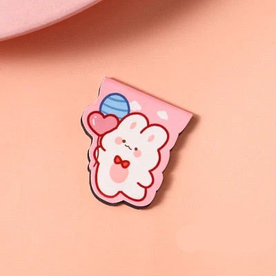 Marque page kawai Lapin avec ballon-1