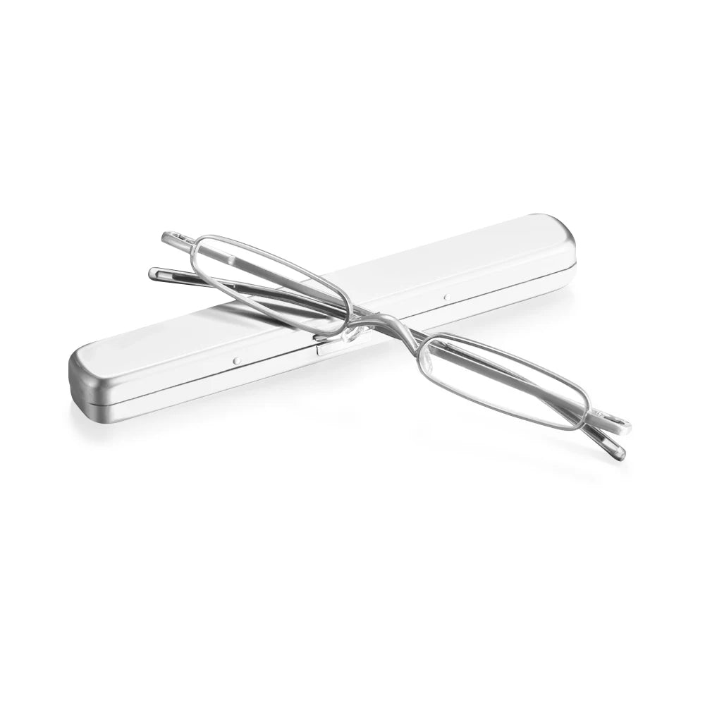 Mini lunettes grossissantes argentées-1