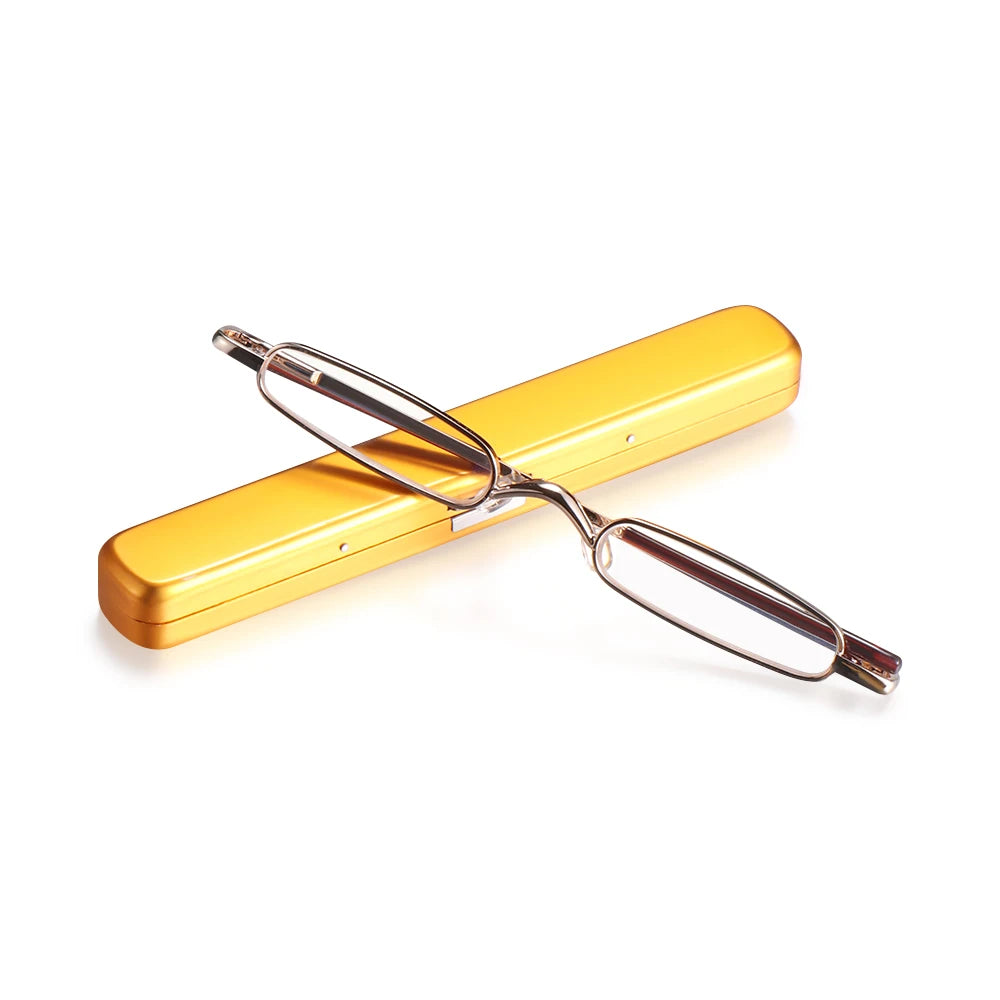 Mini lunettes grossissantes dorées-1