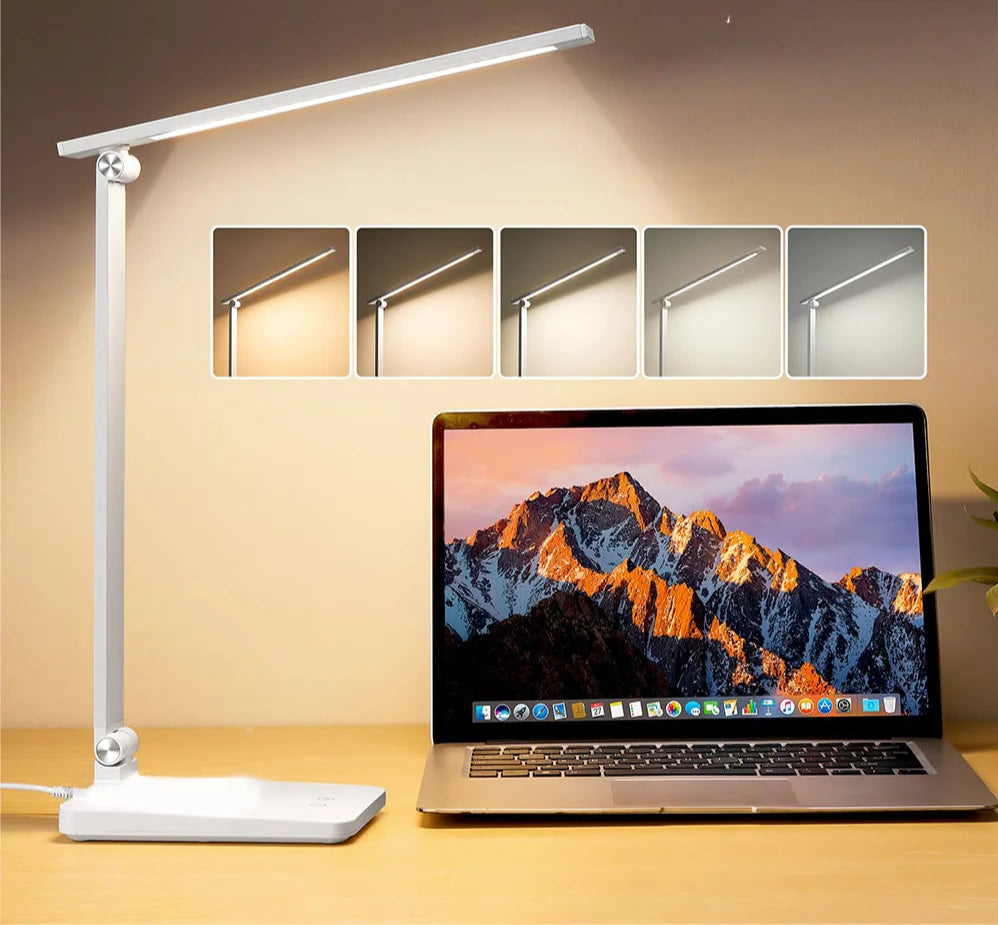 Lampe de lecture blanche avec port usb intégré