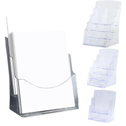 Porte Revue en acrylique transparent compartimenté
