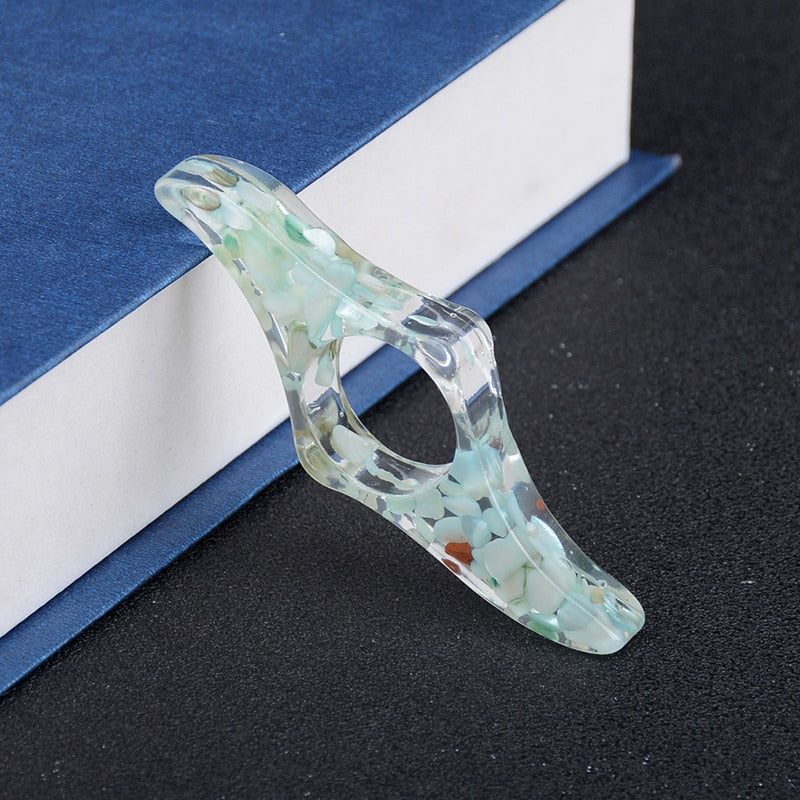 bague-de-lecture-fantaisie-petales-turquoise-1-bague de lecture