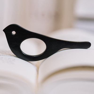 Marque-page En Bois Personnalisable - Bague De Lecture Pour Pouce - Lecture à Une Main - Cadeau Pour Lecteurs
