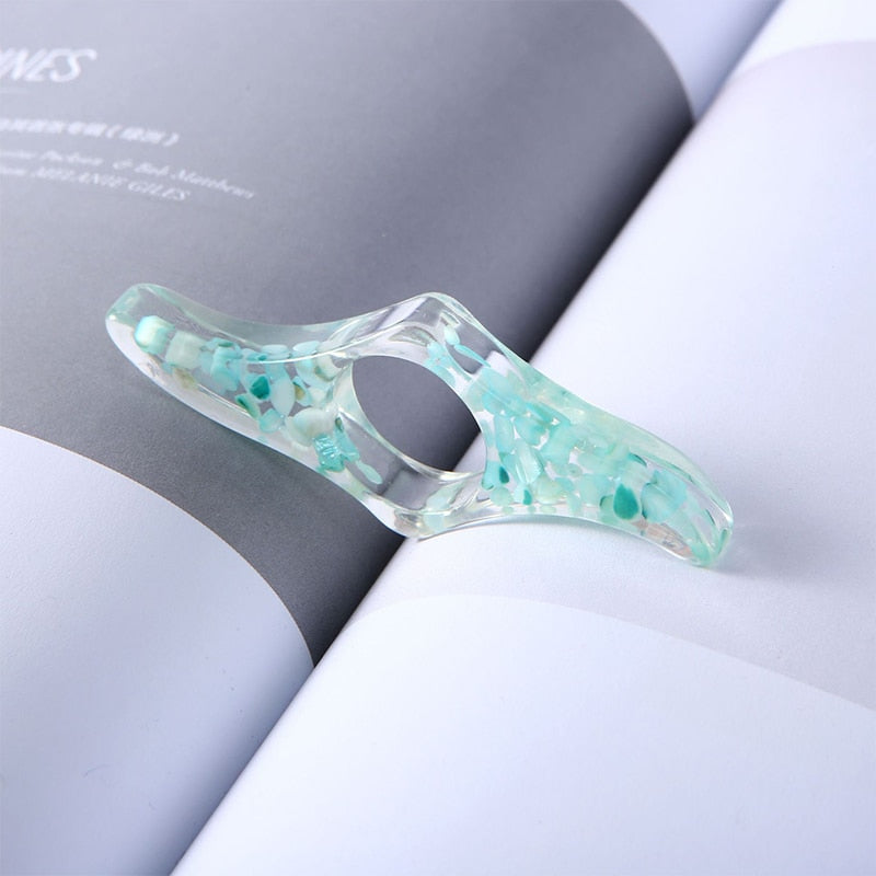 bague-de-lecture-vague-petales-bleus-1-bague de lecture