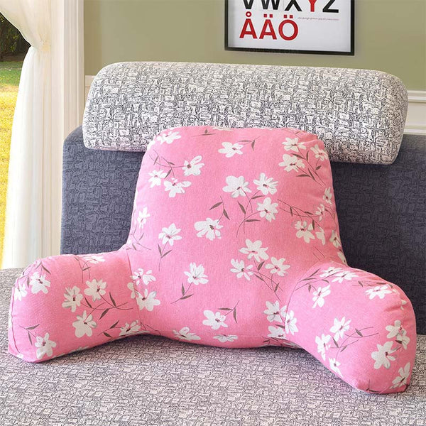 Coussin de lecture avec accoudoirs motifs