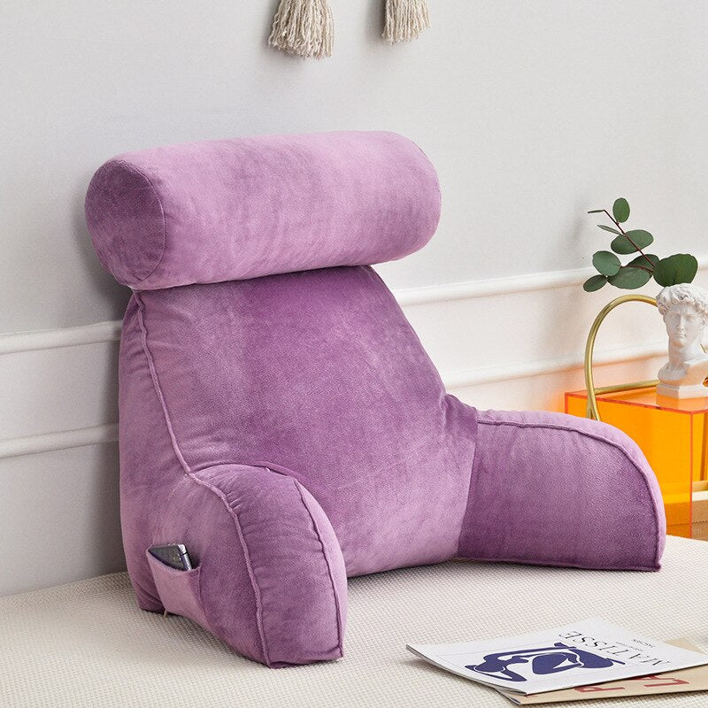 VERCART Coussin de Lecture Oreiller Polochon Confortable Ergonomique