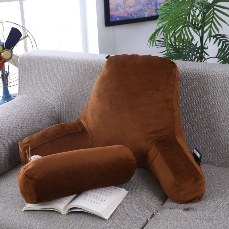 Coussin-de-Lecture-Ergonomique-Marron1coussin de lecture3256805123236220-Brown-65x46x25cm
