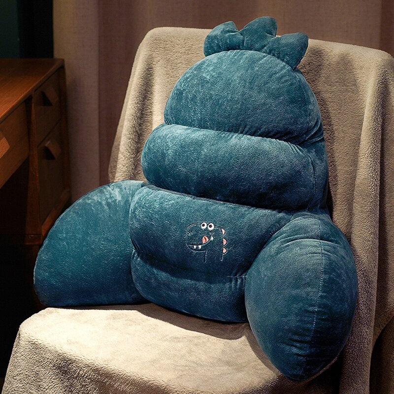 Coussin-de-Lecture-Moelleux-Dinosaure-Turquoise1coussin de lecture3256804766165638-Blue B-45x50cm