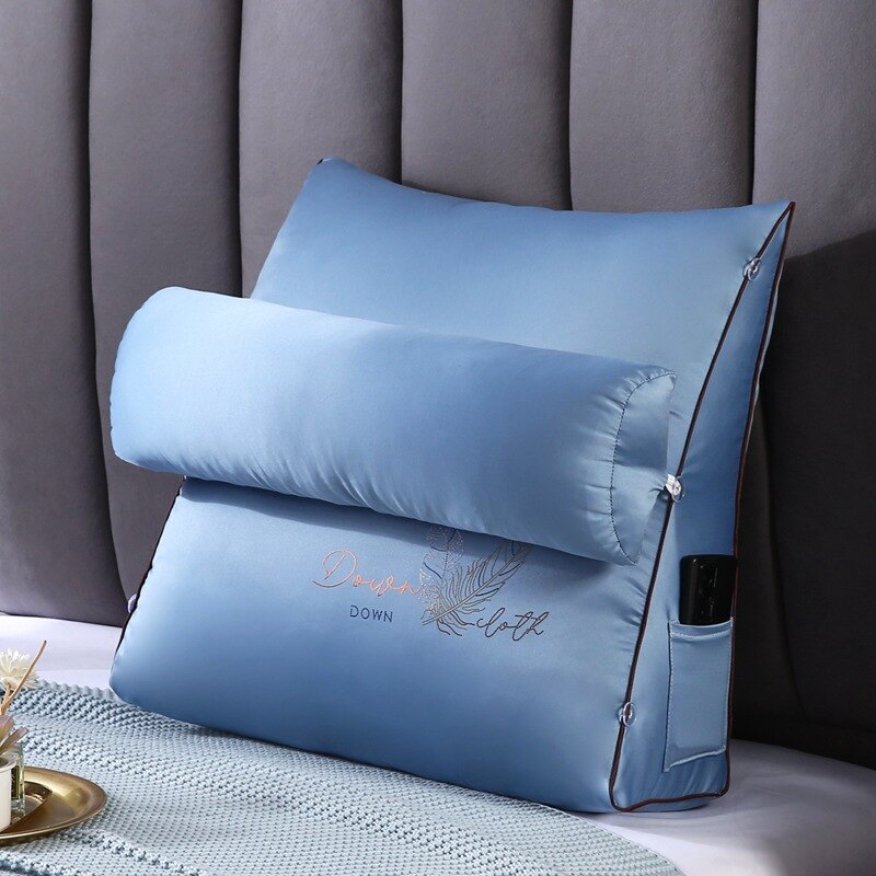 Coussin-de-Lecture-Prestige-Bleu-Profond1coussin de lecture3256804612896262-yazhi blue-L 60x50x20cm