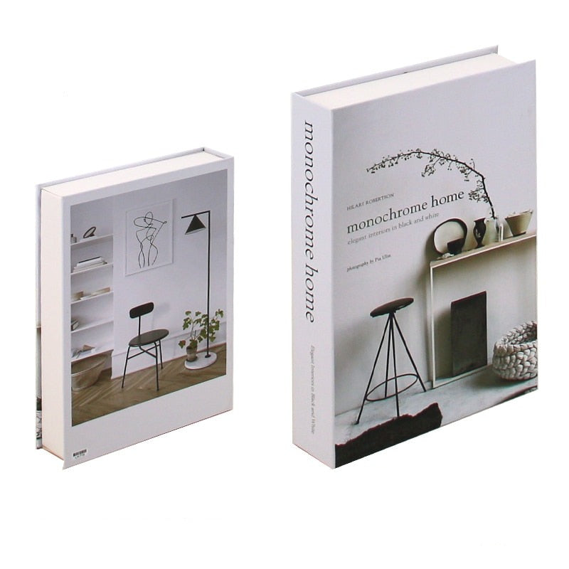 LIUXIAOKE Faux Boîte de livre ouverte Luxe de luxe Livre décoratif Mode  Moderne Home Decor (Color : LH0363) : : Cuisine et Maison