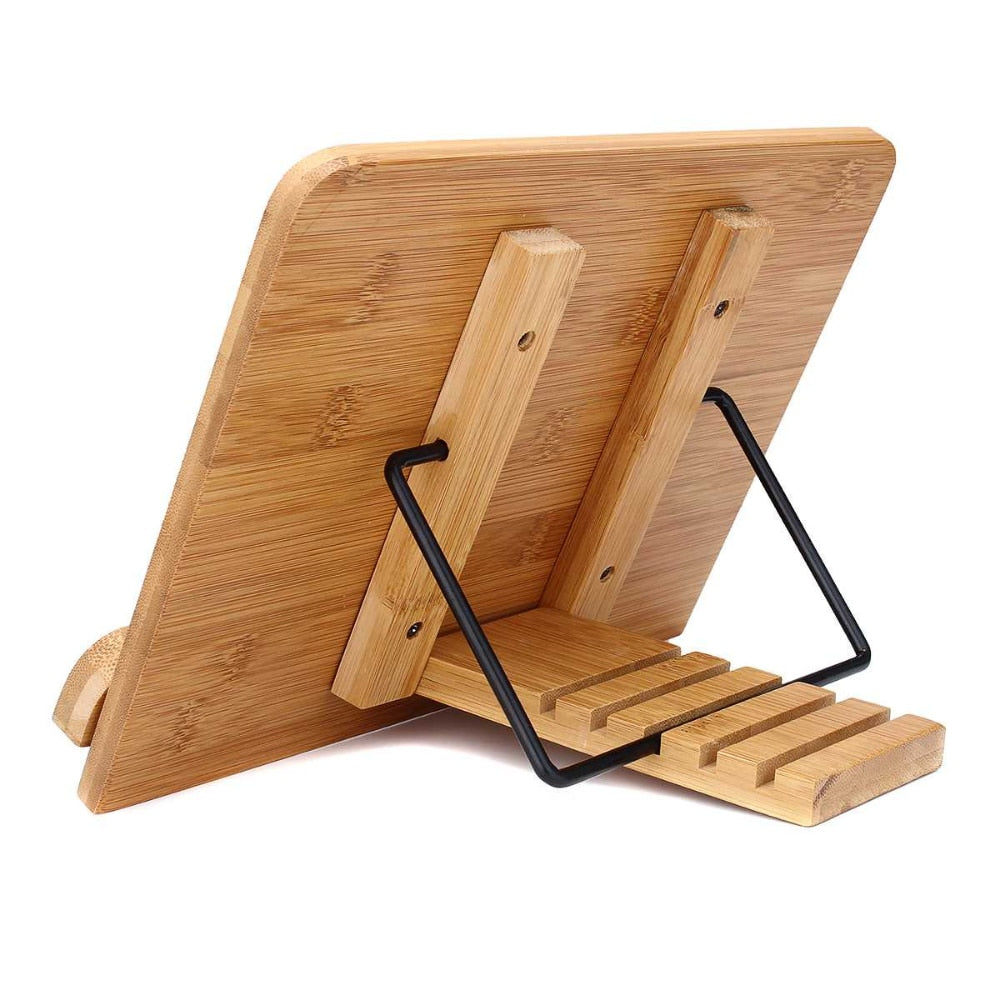 Porte Livre De Cuisine Design Fleur - Support Inclinable 3 Positions - 22 X 22 Cm