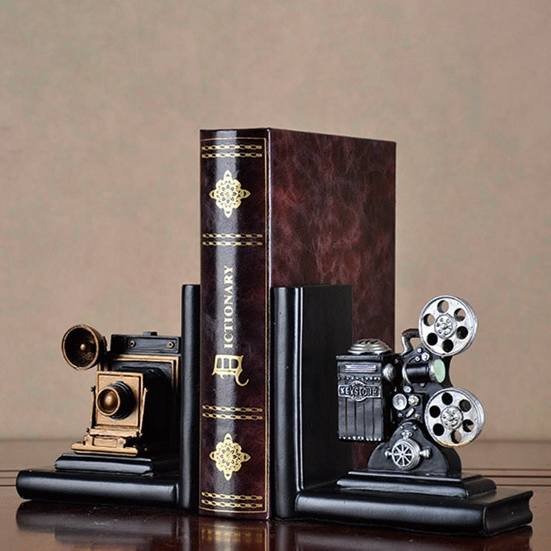 Serre-Livre-Appareil-Photo-Retro1serre-livres3256803192079699-Black