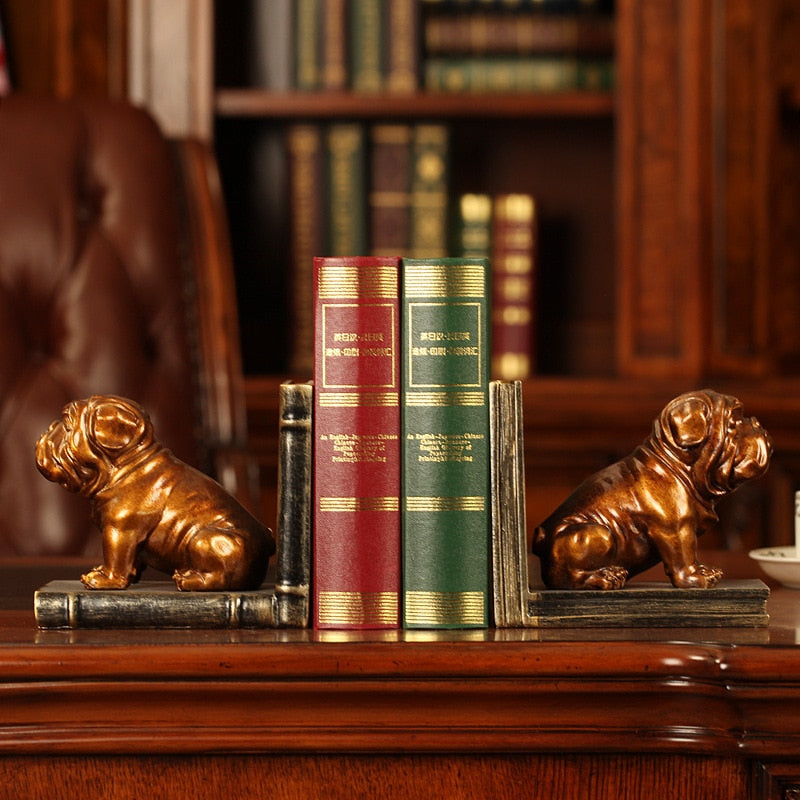Serre-Livre-Bebe-Bulldog-Dore1serre-livres3256805272158435-Gold -1pcs