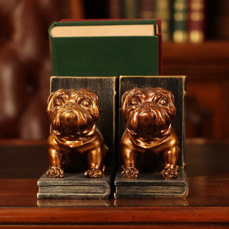 Serre-Livre-Bebe-Bulldog-Dore4serre-livres3256805272158435-Gold -1pcs
