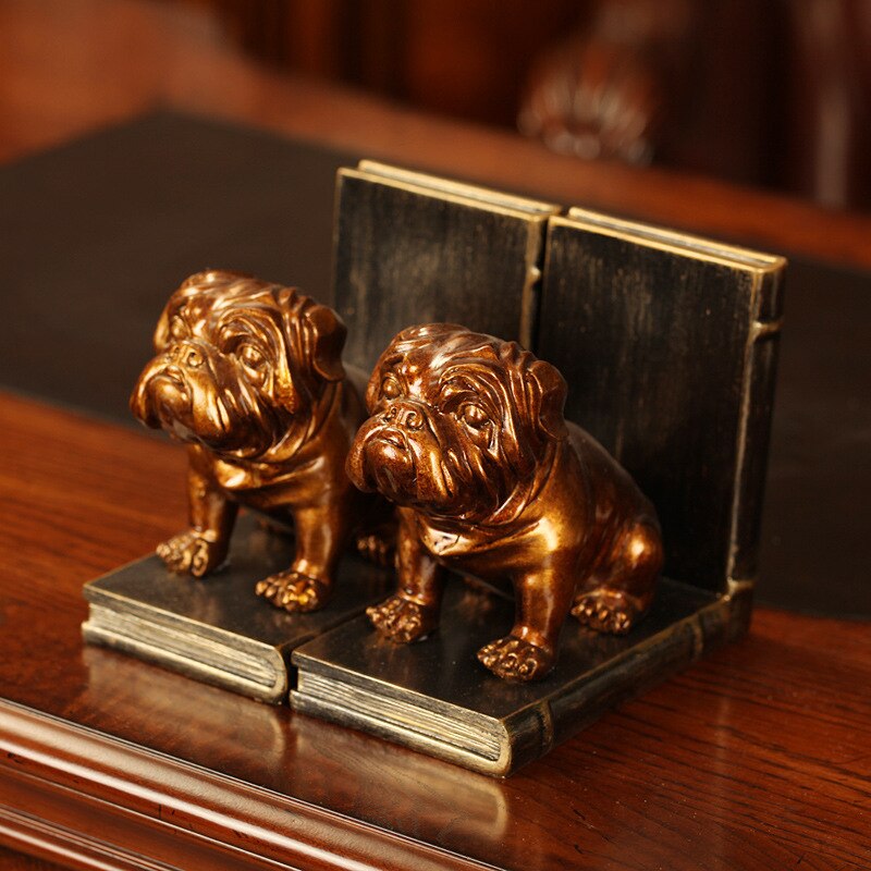 Serre-Livre-Bebe-Bulldog-Dore5serre-livres3256805272158435-Gold -1pcs