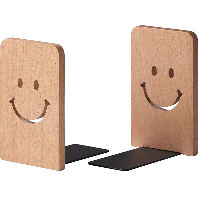 Serre-Livre-Bois-Sourire-Sapin7serre-livres3256804659441977-(thickness 9mm)10.5