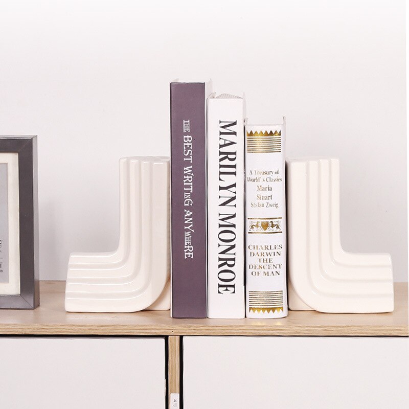 Serre-Livre-Ceramique-Ornement-Blanc4serre-livres3256803954469994-Style 3
