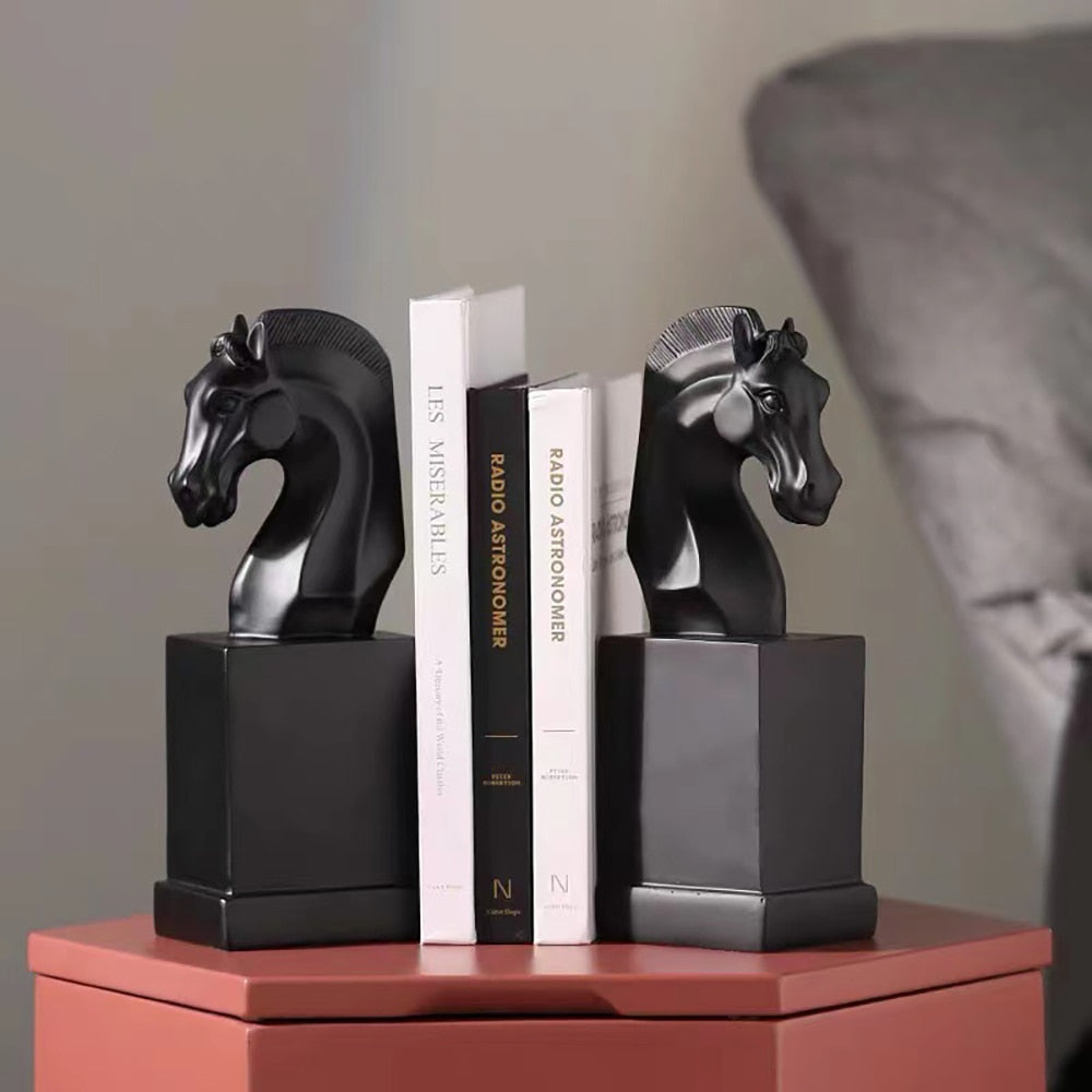 Serre-Livre-Cheval-des-Tenebres1serre-livres3256804706772317-one pc black-China