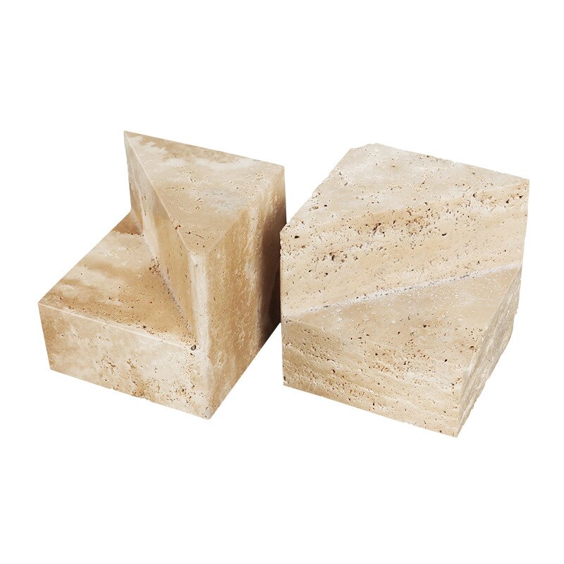 Serre-Livre-en-Pierre-Cube-de-Marbre4serre-livres3256805015459938-Beige Travertine