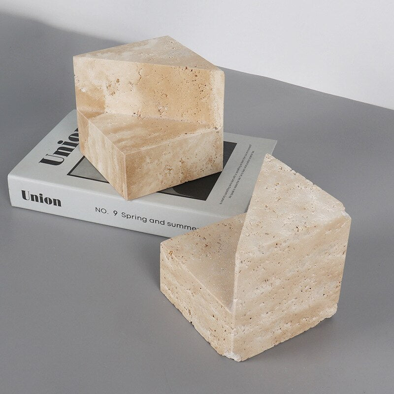 Serre-Livre-en-Pierre-Cube-de-Marbre6serre-livres3256805015459938-Beige Travertine