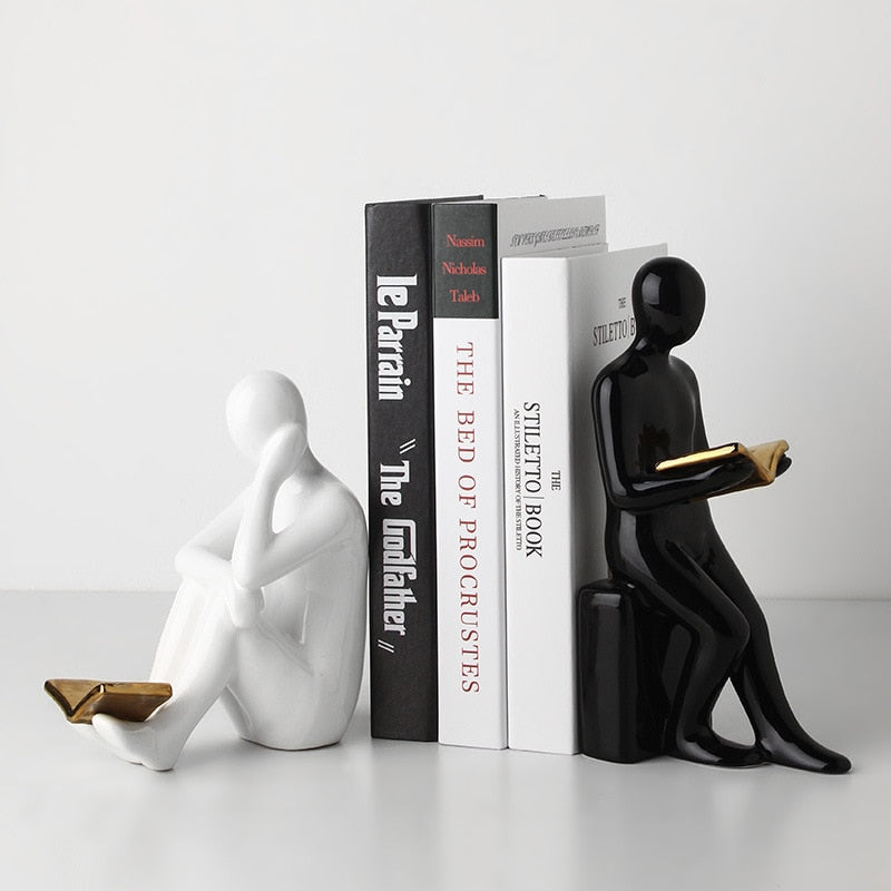 Serre-Livre-Lecteur-Yin-Yang1serre-livres3256804677736140-black and white-2pcs