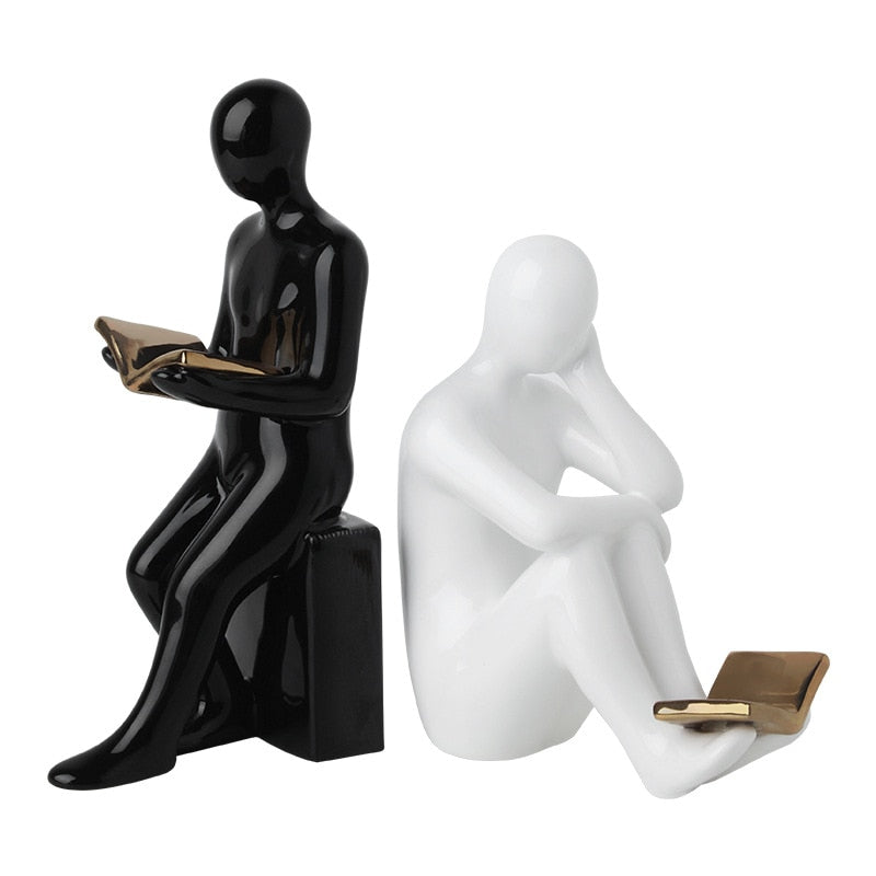Serre-Livre-Lecteur-Yin-Yang2serre-livres3256804677736140-black and white-2pcs