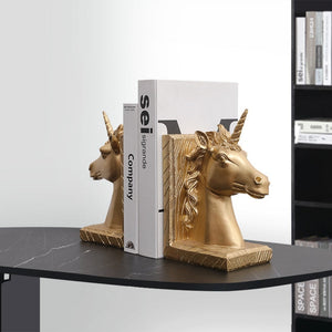 Serre-Livre-Licorne-Dore1serre-livres3256803291545337-Style 2