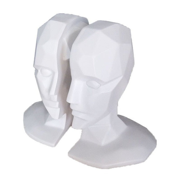 Serre-Livre-Visage-Geometrique-Blanc2serre-livres3256802090477131-D
