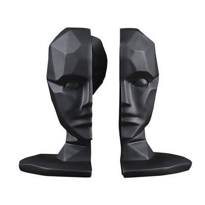 Serre-Livre-Visage-Geometrique-Noir2serre-livres3256802090477131-A